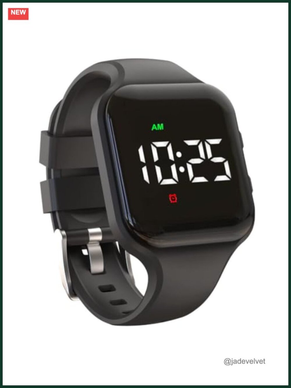 Vibrating Reminder Watch 15 Alarm Interval Timer Silicone